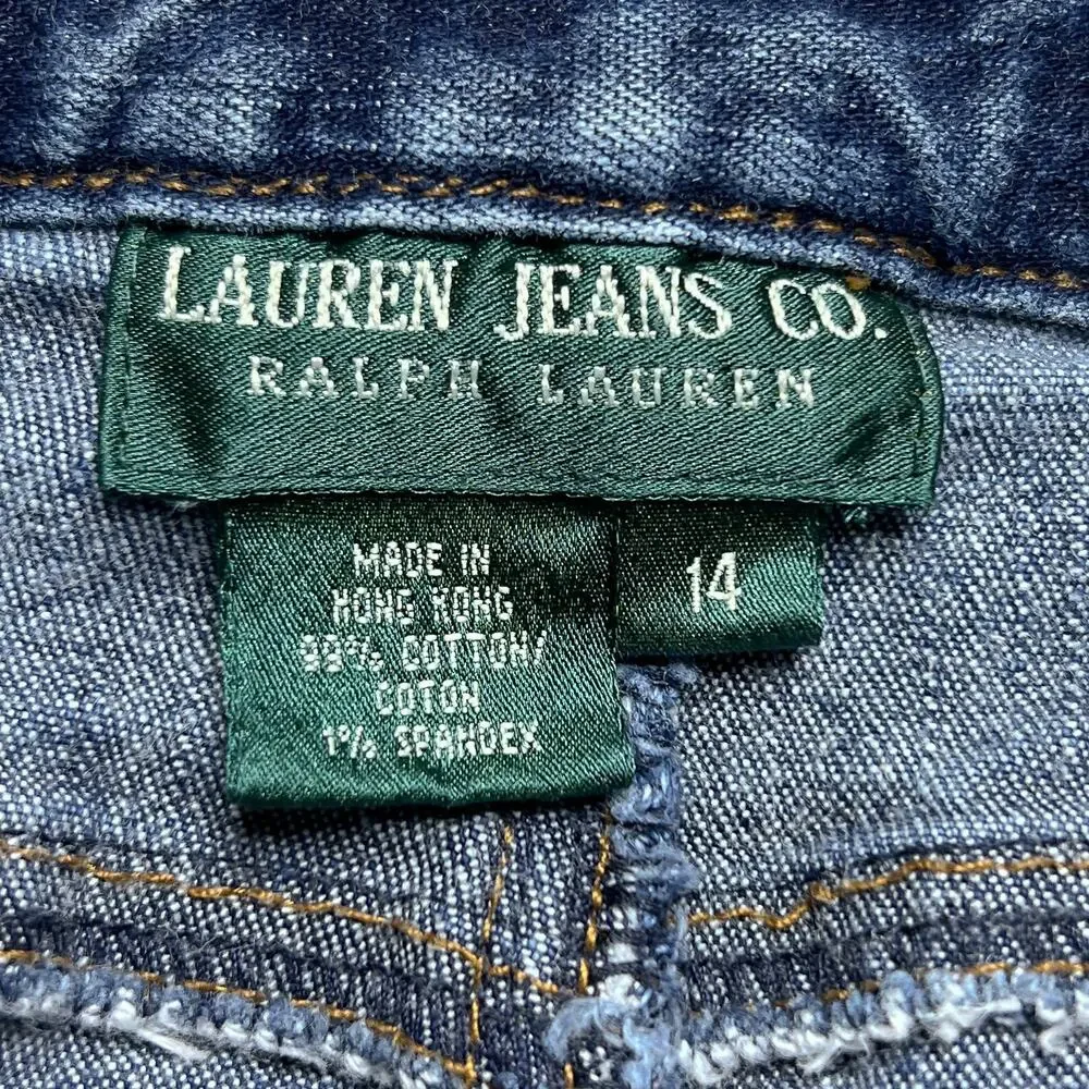 Vintage Y2K Ralph Lauren Jeans Co Braided Denim Pants High Rise Western Rodeo